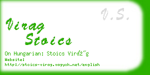 virag stoics business card